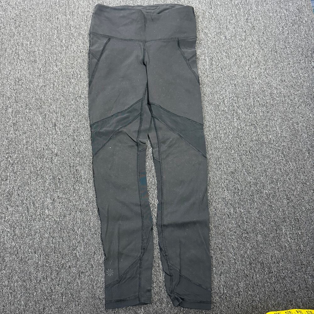 Vintage Y2k Athleta Black Yoga Athletic Pilates Pants Leggings Women's Xs